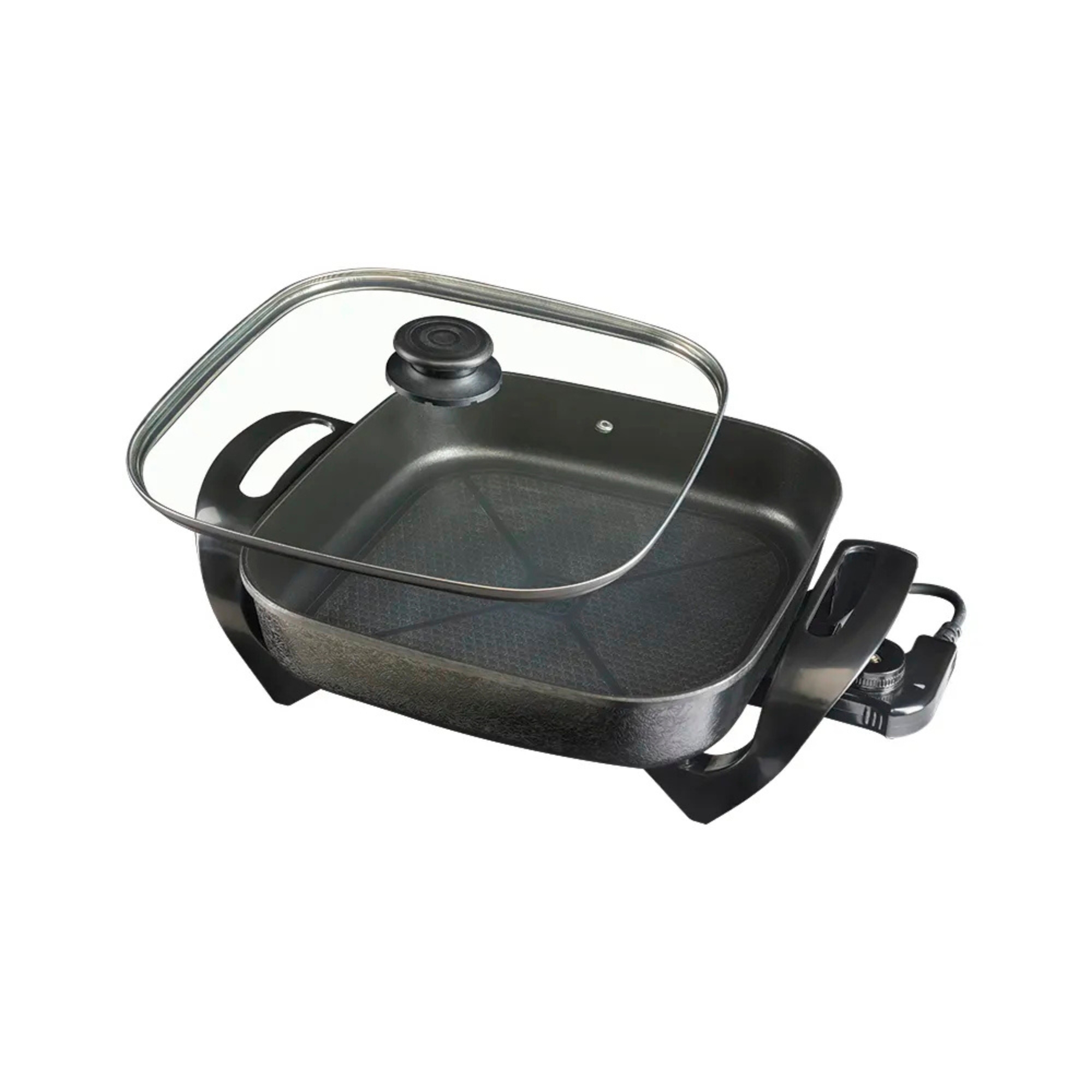Panela Elétrica Mangiare Quadrada 30cm 1500W 220V APEQ01I cor Preta Agratto - 9421
