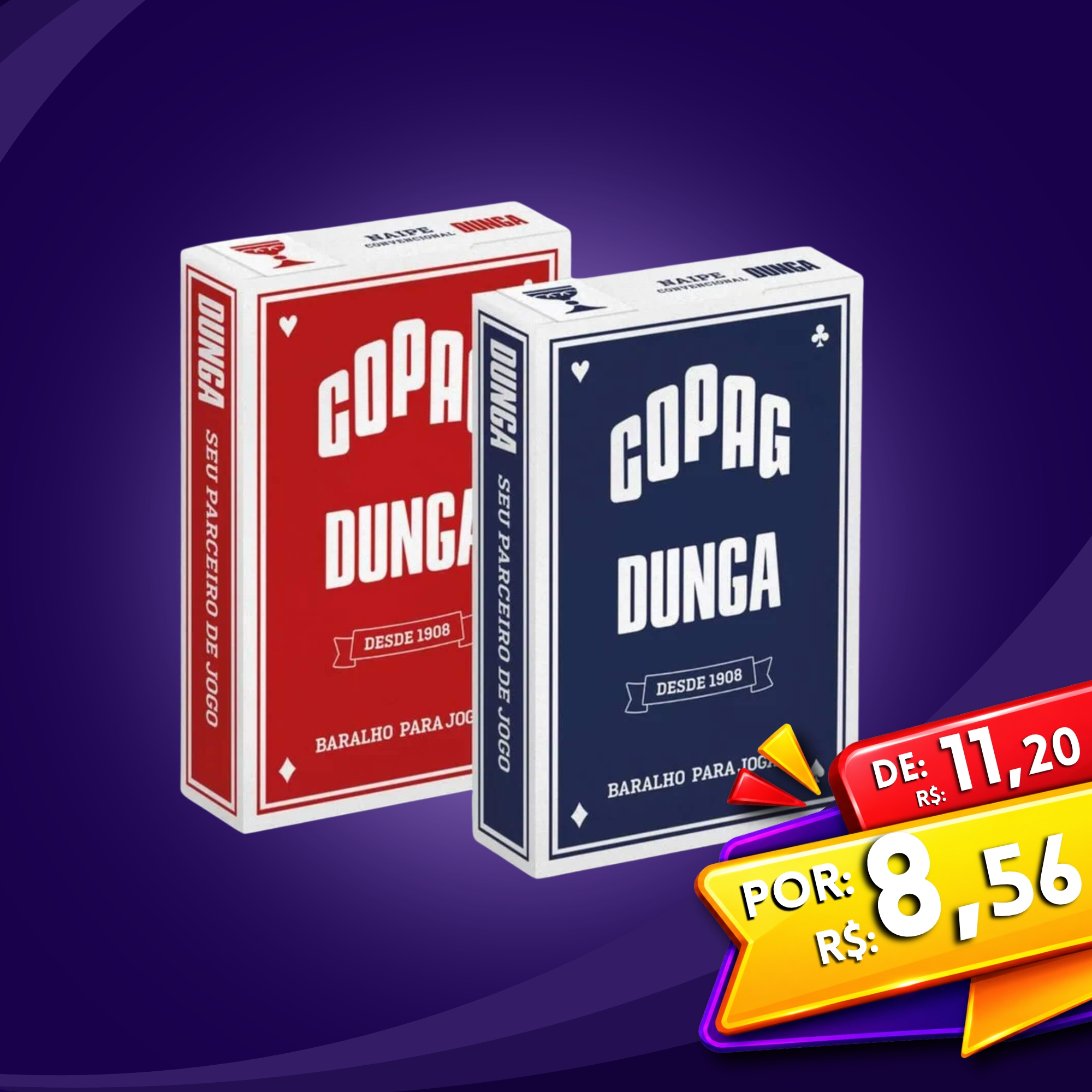 Kit Especial 1 Copag BR Mania - Mix Completo de 26 Produtos entre Baralhos e Jogos