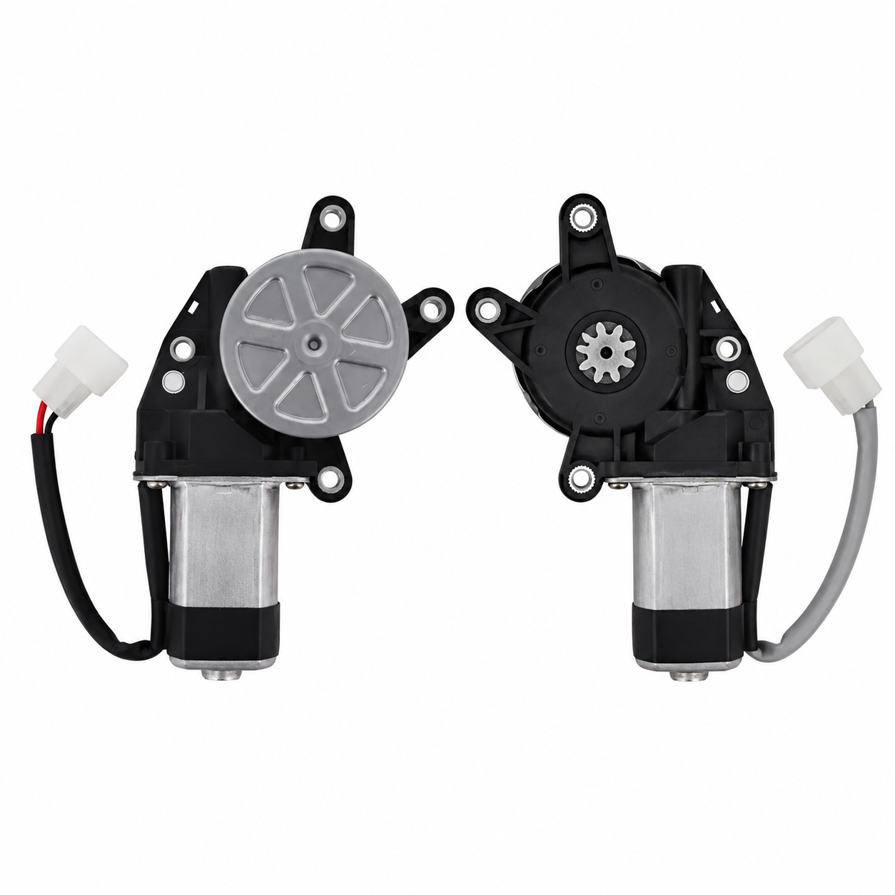 Kit Par de Motores Vidro Elétrico Universal 12V 8 Dentes LD + LE Roadstar