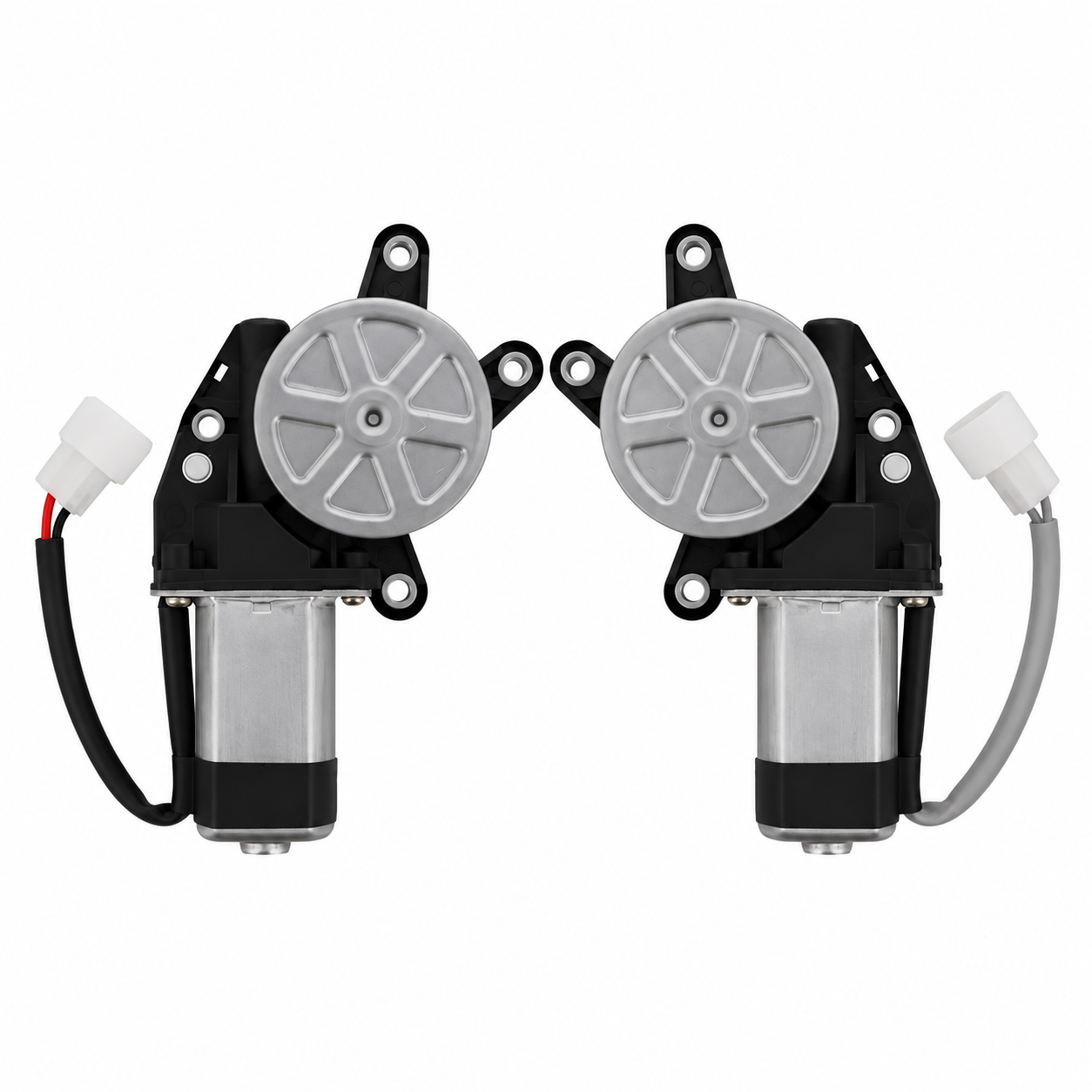 Kit Par de Motores Vidro Elétrico Universal 24V 8 Dentes LD + LE Roadstar