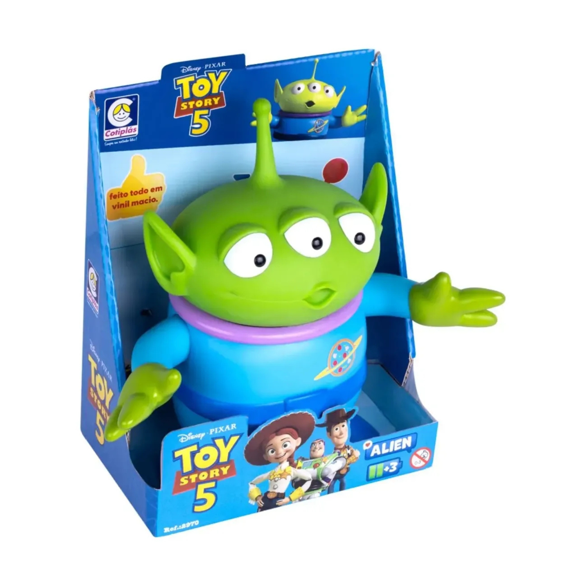 Kit Bonecos Toy Story Disney Pixar Cotiplás Rex + Alien