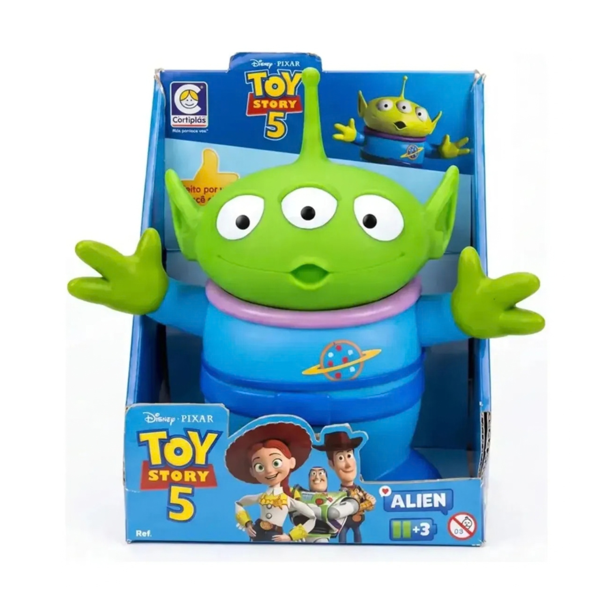 Kit Bonecos Toy Story Disney Pixar Cotiplás Rex + Alien