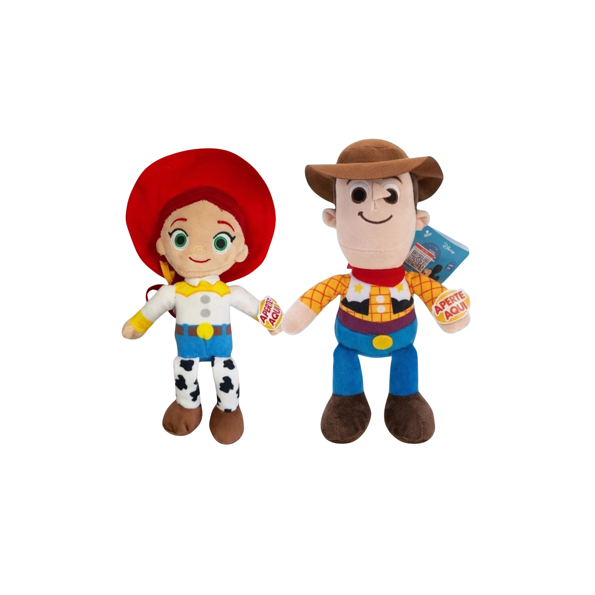Kit Pelúcias Disney Toy Story Woody e Jessie para Brincadeiras