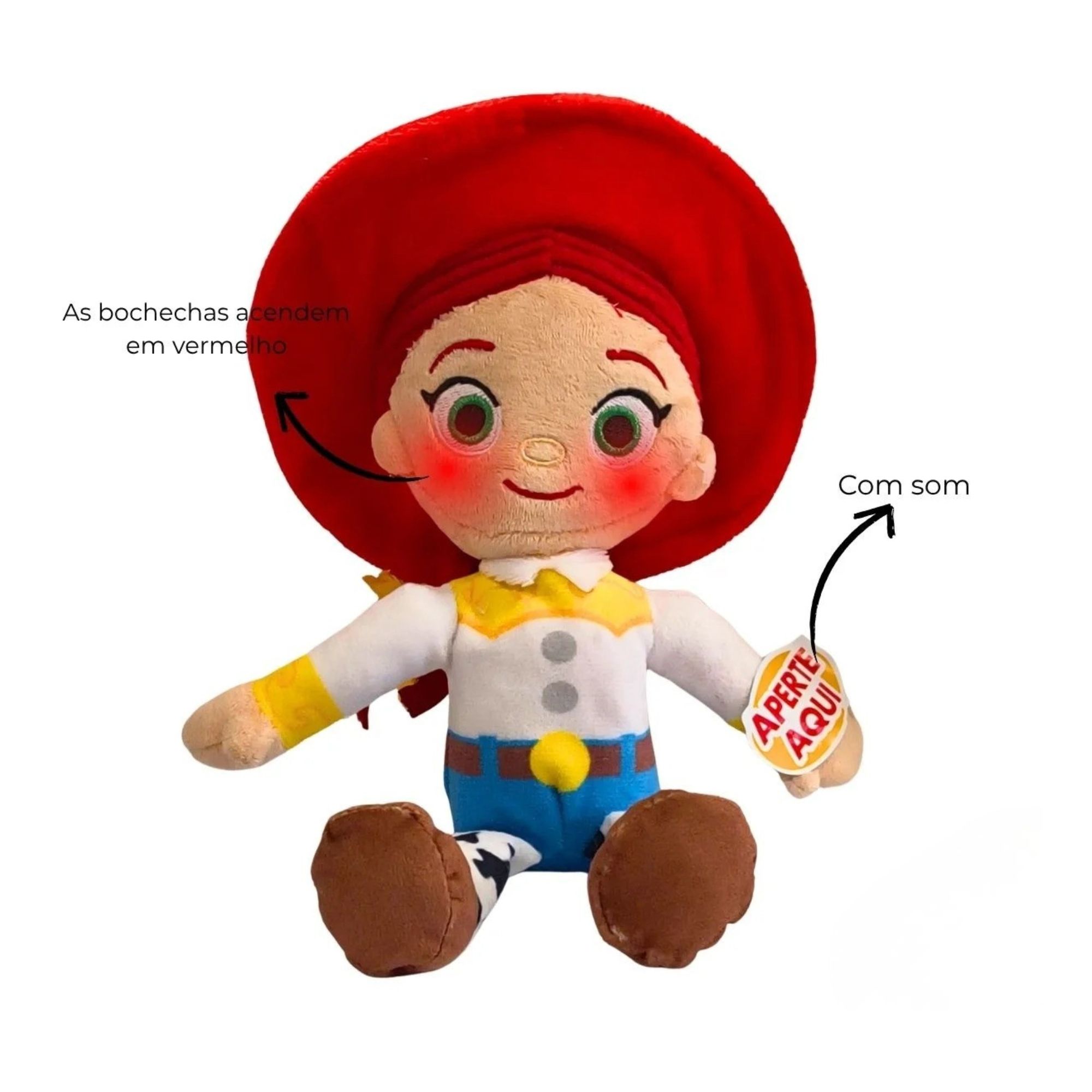 Kit Pelúcias Disney Toy Story Woody e Jessie para Brincadeiras