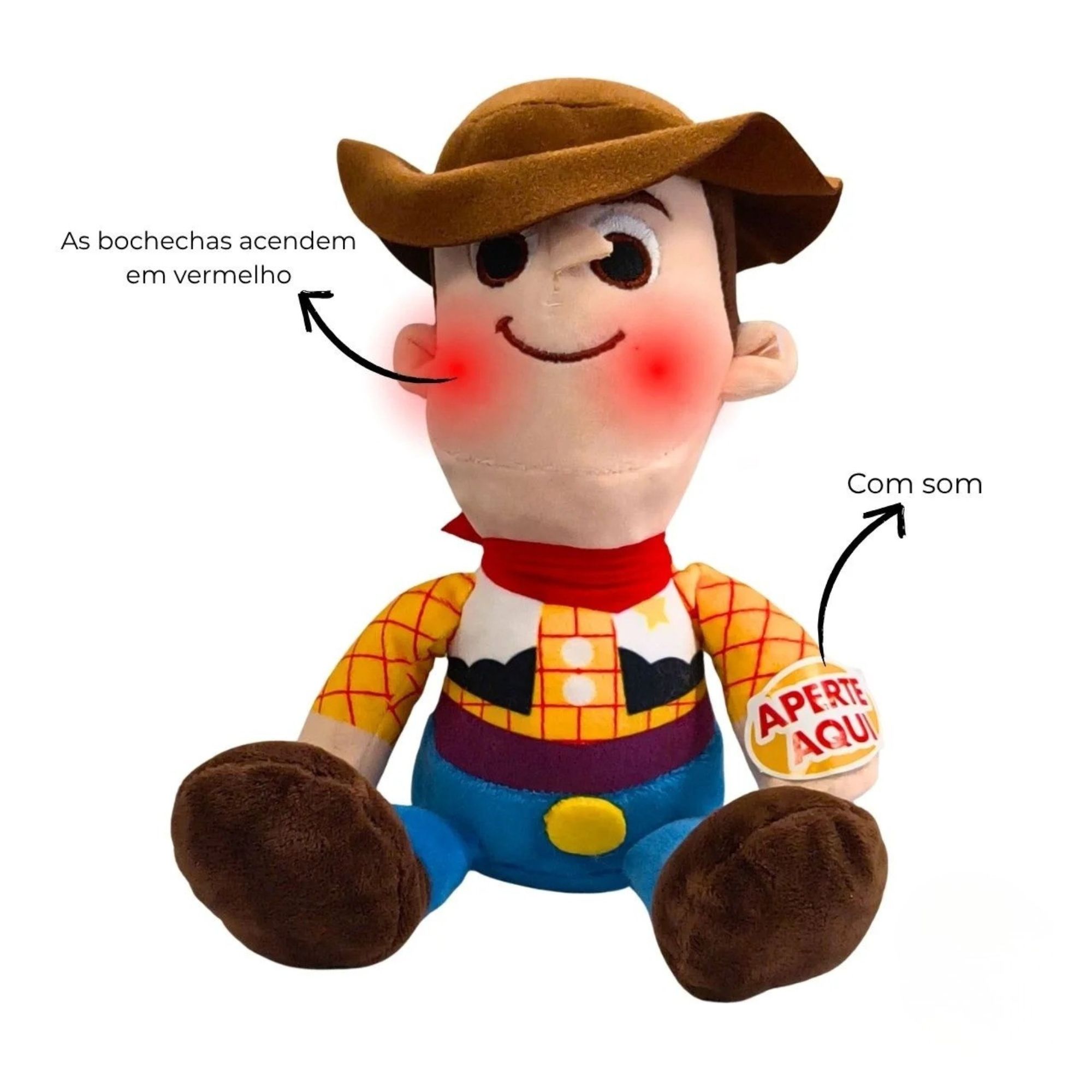 Kit Pelúcias Disney Toy Story Woody e Jessie para Brincadeiras