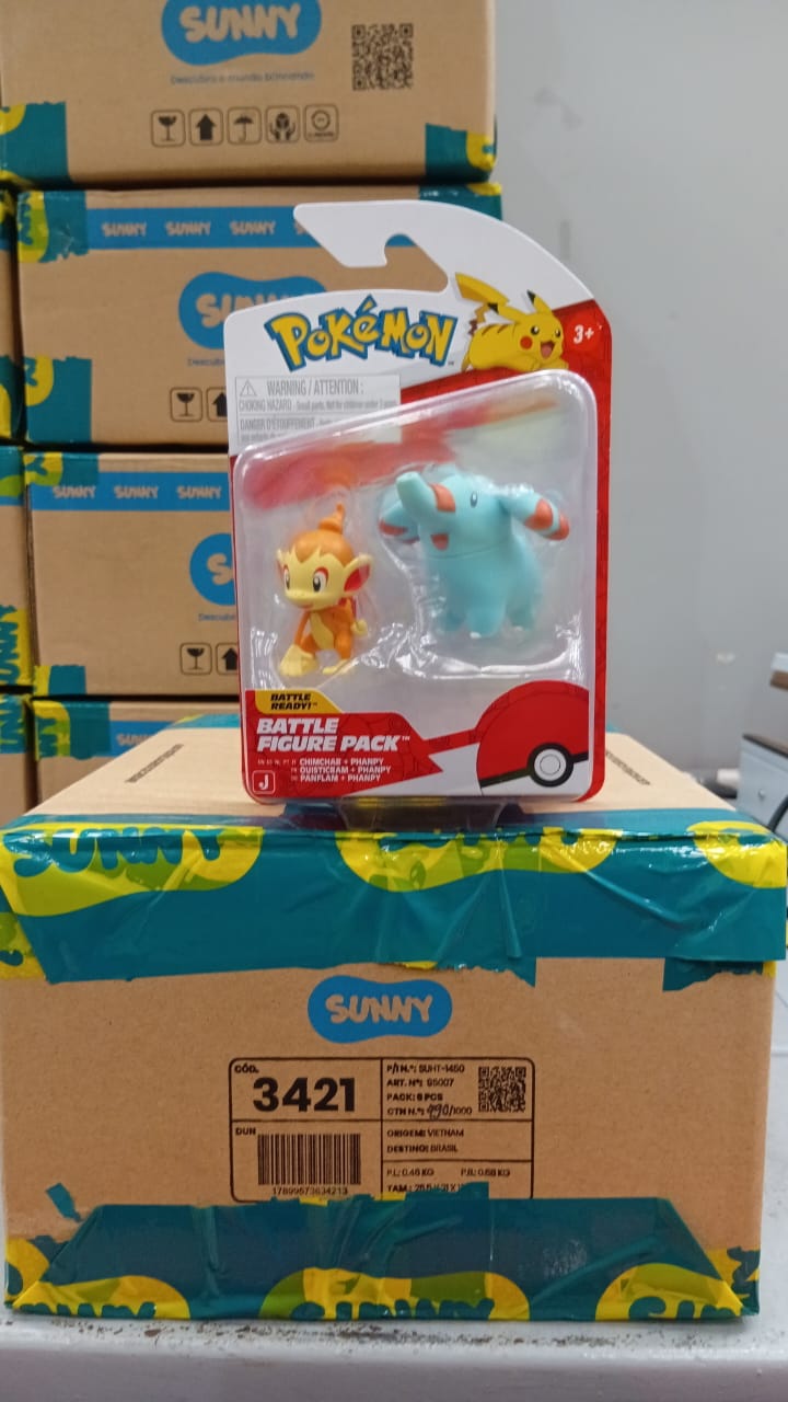 PACK FIGURA DE BATALHA CHINCHAR E PHANPY Sunny - 003421