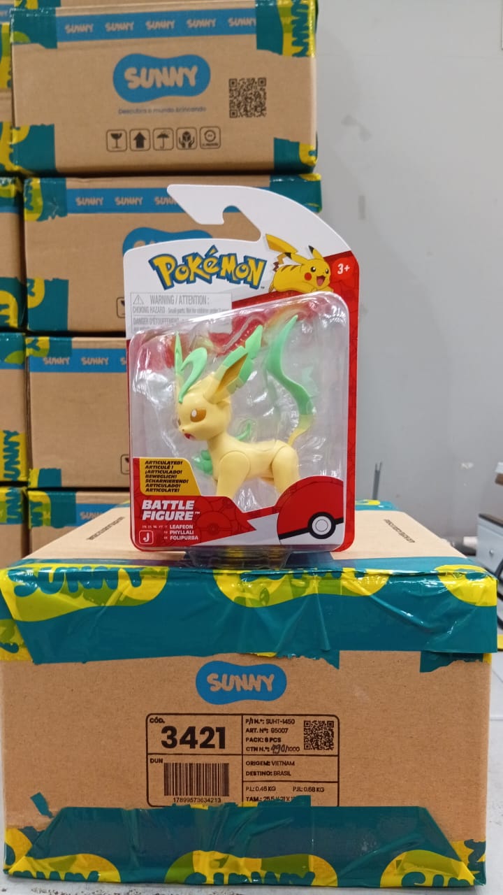 PACK FIGURA DE BATALHA LEAFEON Sunny - 003421