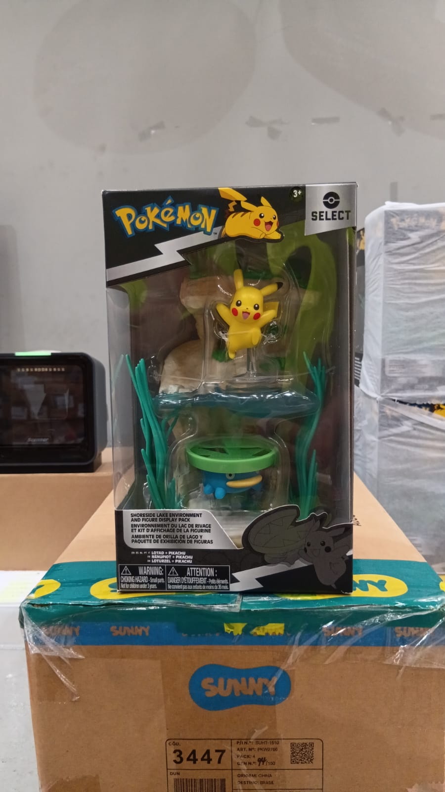 PLAYSET SELECT POKEMON 6" PIKACHU E LOTAD Sunny - 003447