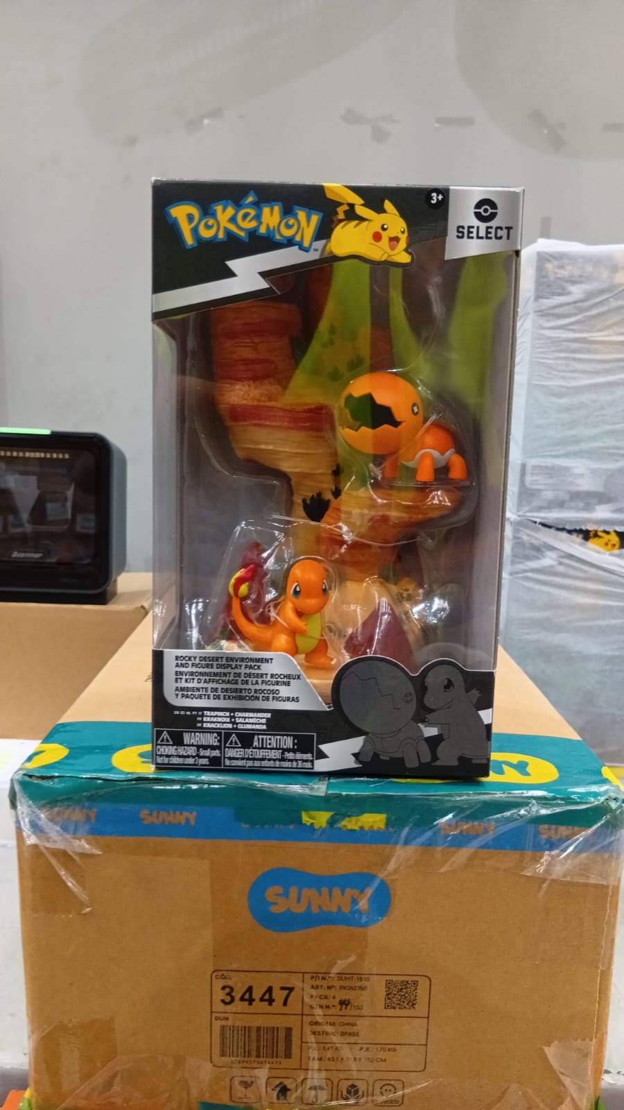 PLAYSET SELECT POKEMON 6" TRAPINCH E CHARMANDER Sunny - 003447