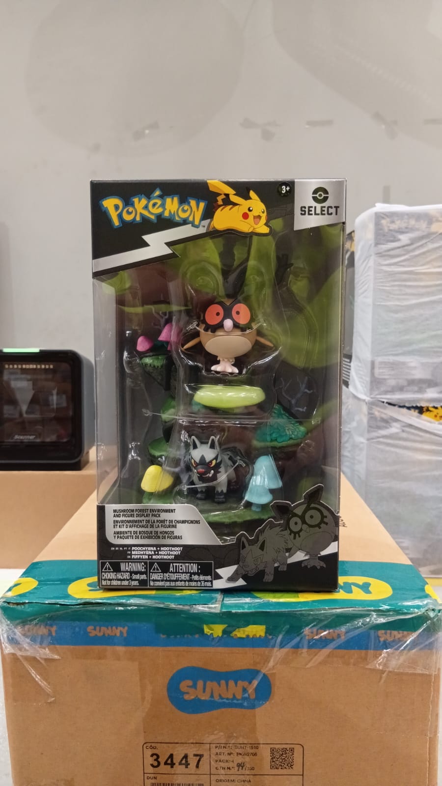 PLAYSET SELECT POKEMON 6" POOCHYENA E HOOTHOOT Sunny - 003447