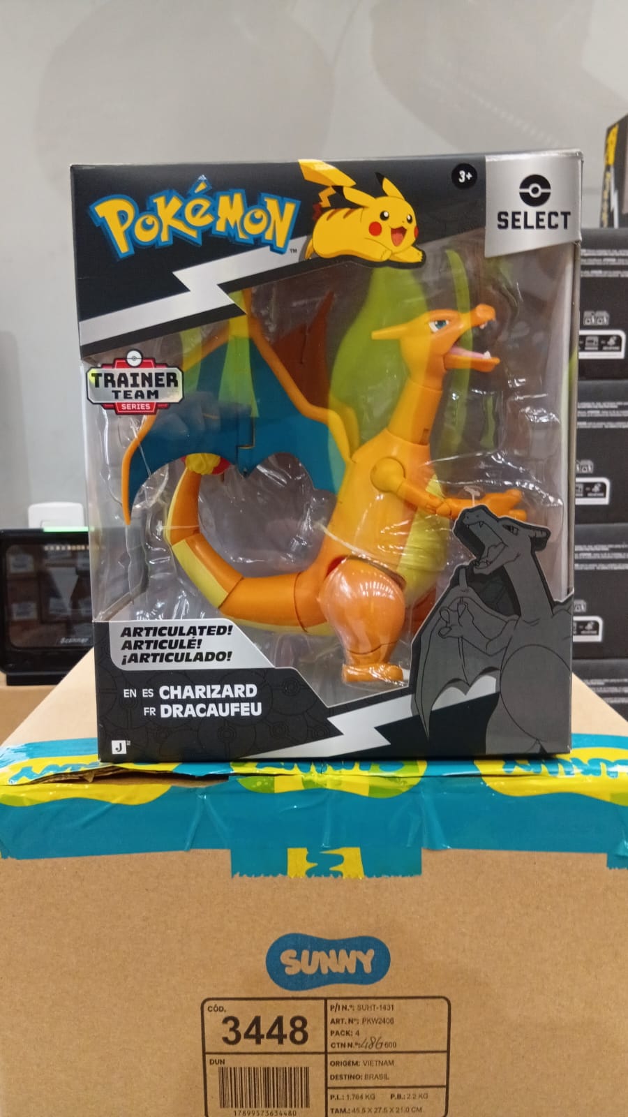 FIGURA ARTICULADA POKEMON 6" CHARIZARD Sunny - 003448