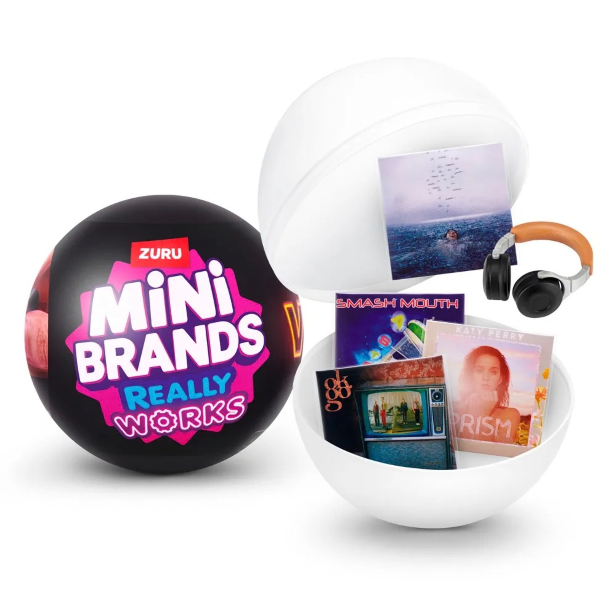 Playset Toca-Discos Mini Brands Relly Works Vinyl + 1 Mini Brands Colecionáveis Candide
