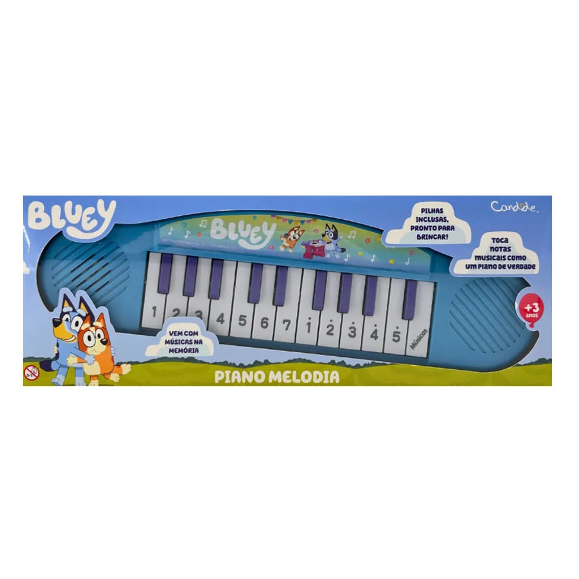 Kit musical infantil Bluey - Piano + Guitarra