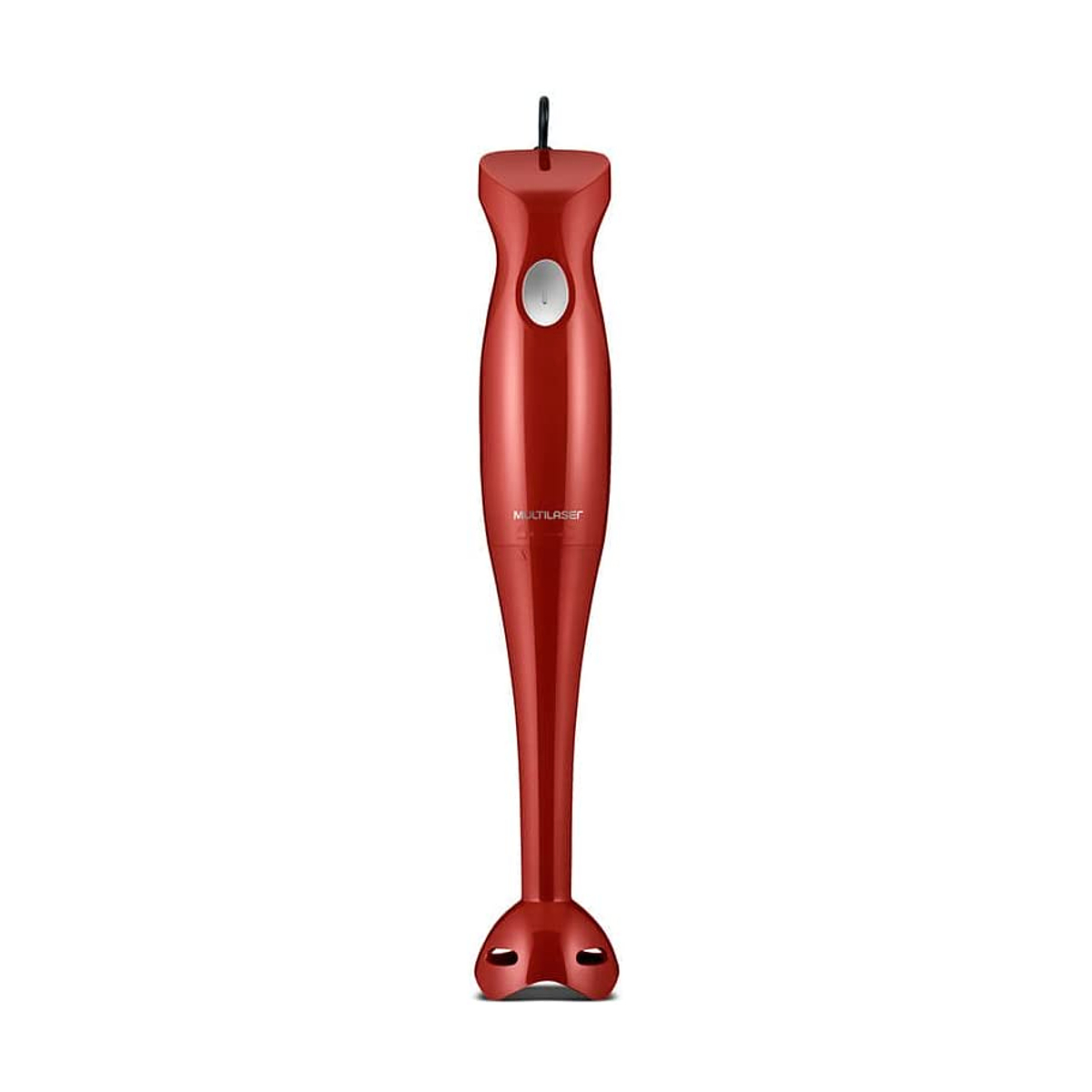 Mixer de Alimentos Vermelho Gourmet 220V 200W Copo de 500ml 1 Velocidade Lâmina de Aço Inoxidável Multilaser - FP012