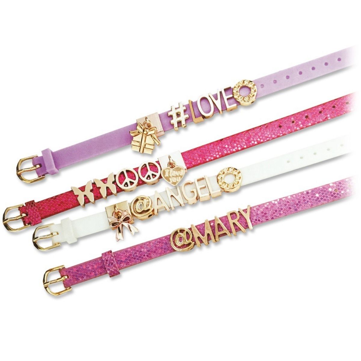 Pulseiras My Style Mini Kit Com Letras Para Personalizar Multikids - BR100