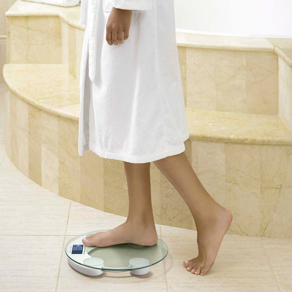 Balança Digital Eatsmar Vidro Temperado Resistente Suporta até 180kg Brnaca Multilaser - HC039