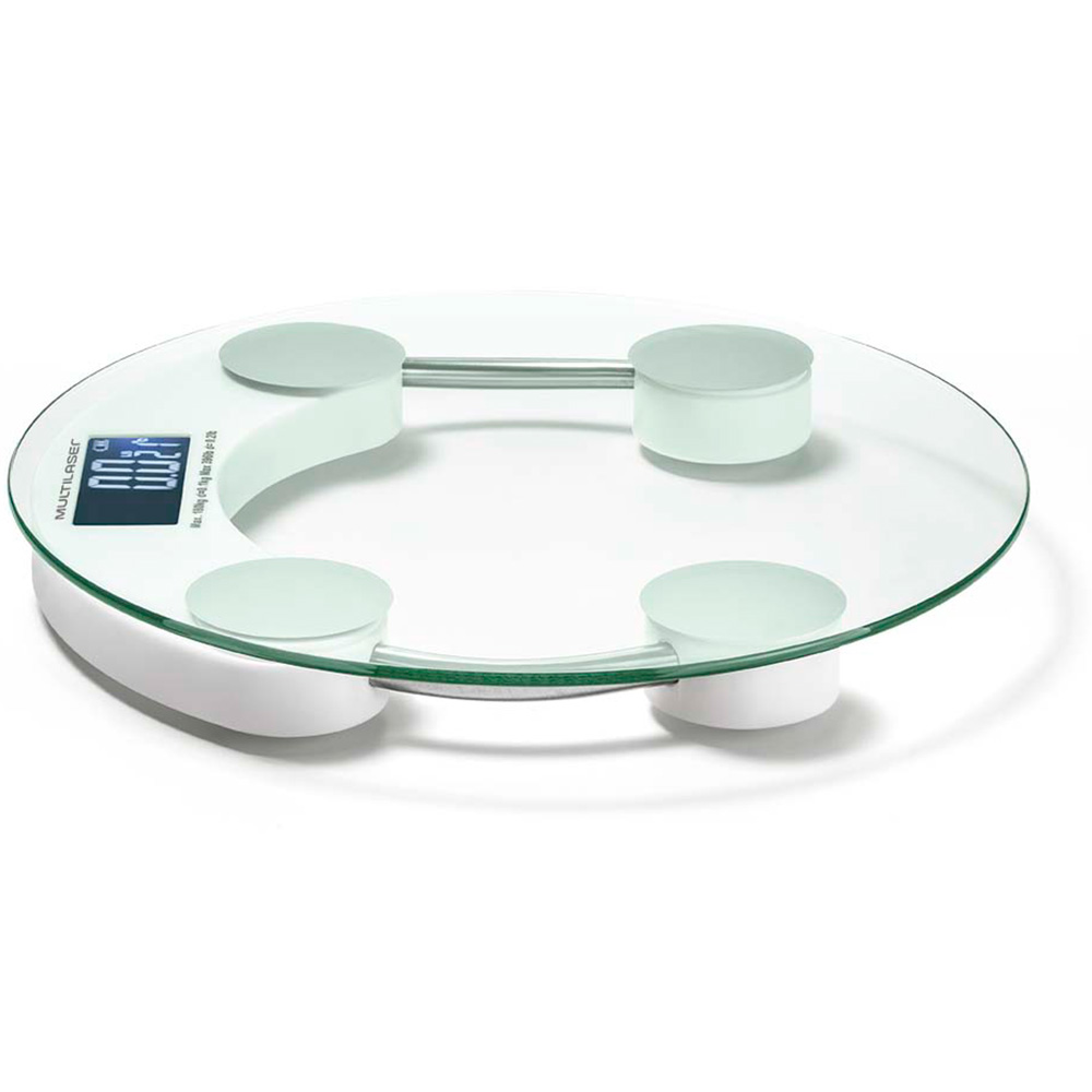 Balança Digital Eatsmar Vidro Temperado Resistente Suporta até 180kg Brnaca Multilaser - HC039