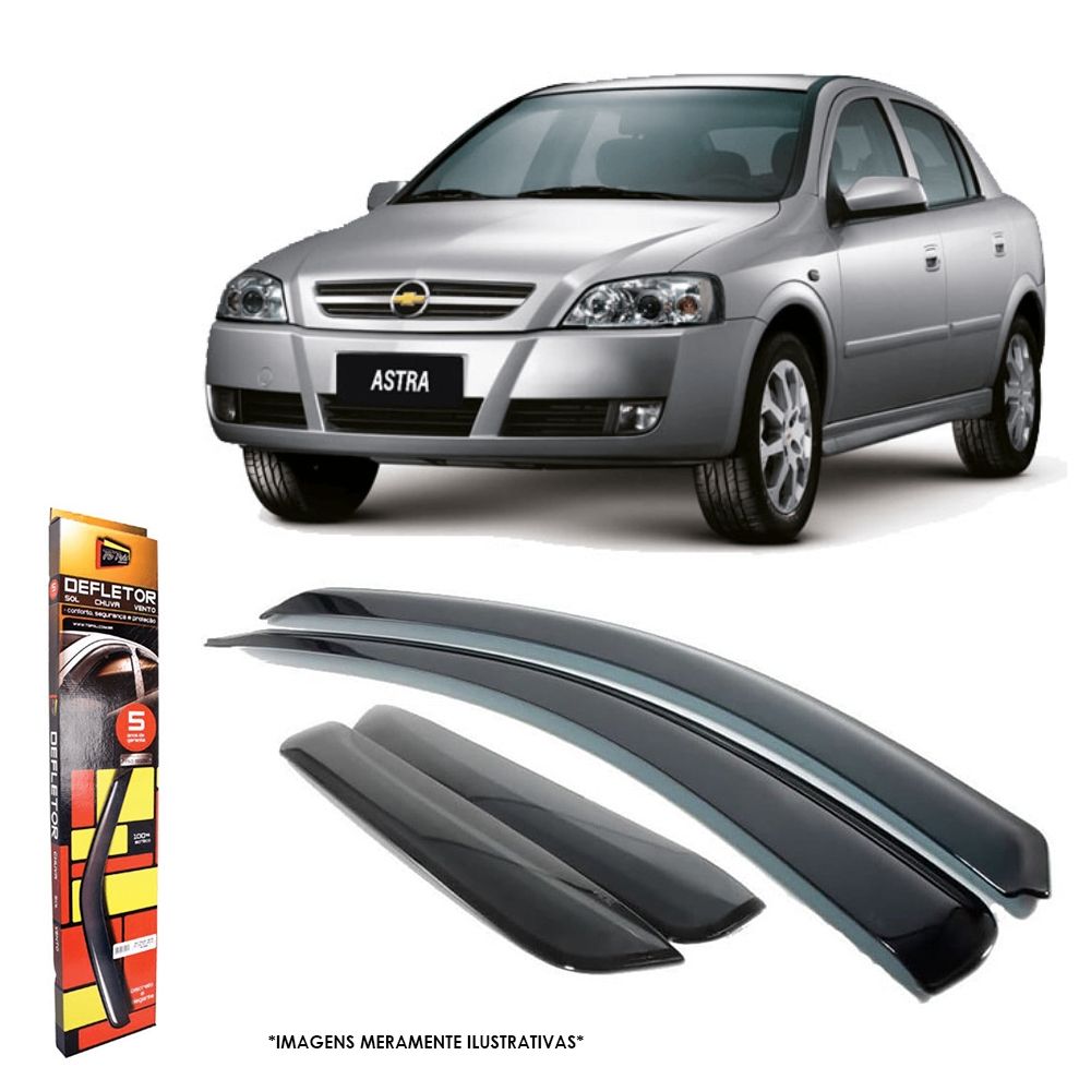 Calha de Chuva para Astra Sedan 1999 a 2011 Hatch 2003 a 2011 4 portas TG Poli - 23007