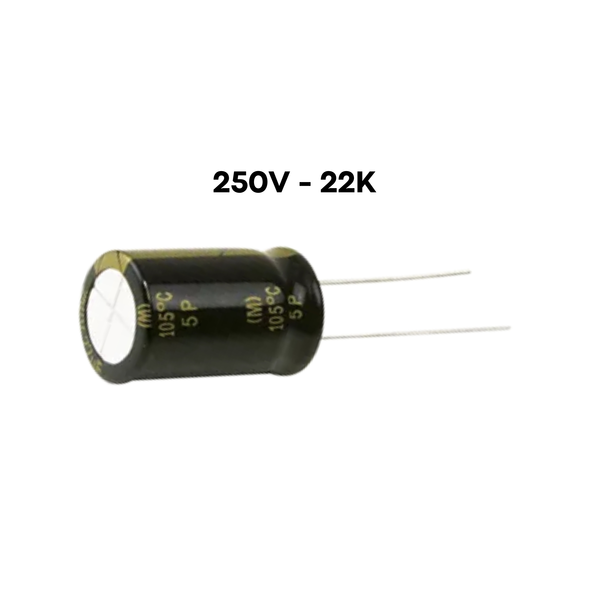 Capacitor Condensador Eletrolítico 22K x 250V polarizado para Corneta Permak - 147/J