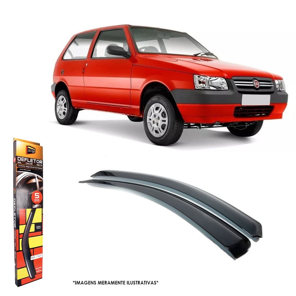 Calha de Chuva para Uno/Premio/ Elba 1985 a 2011 Mille 2012 a 2013 2 portas TG Poli - 24009