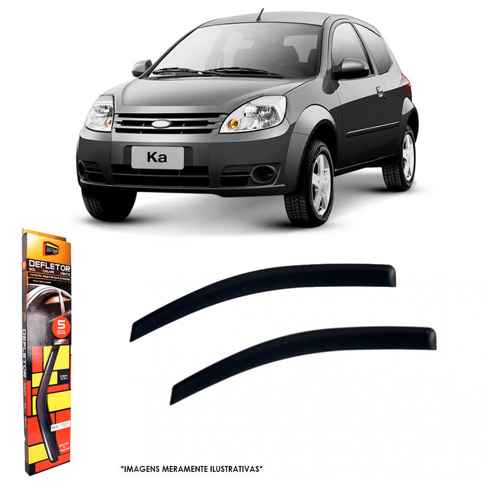 Calha de Chuva Ford Ka 1997 até 2013 Novo Ka 2008 2 Portas TG Poli - 21002