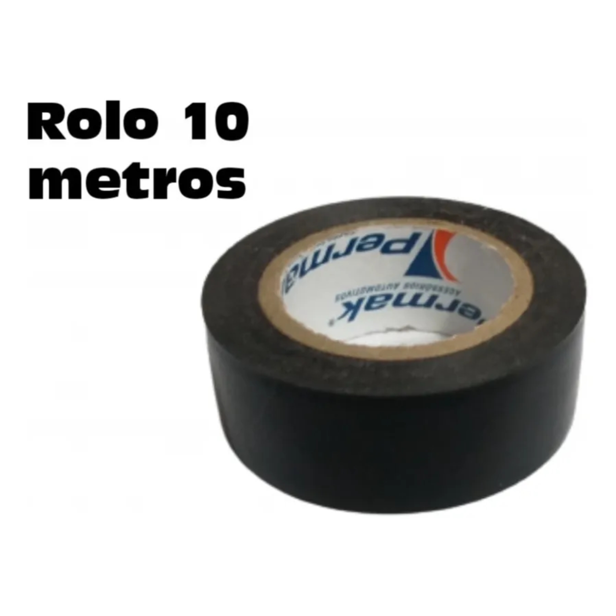 Fita Isolante 10M Preta (Pacote com 10 unidades) Permak - 200/P