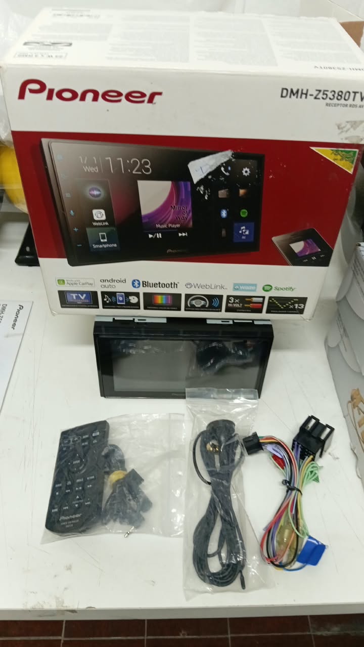 **OUTLET** Central Multimídia 2 Din Pioneer DMH-Z5380TV 6.8" Bluetooth Android/iOS TV Digital